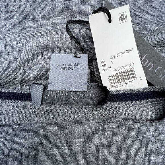 New Dylan Gray Men US L Grey Sweatshirt Crew Neck Long Sleeve Classic Sweater - Picture 8 of 8